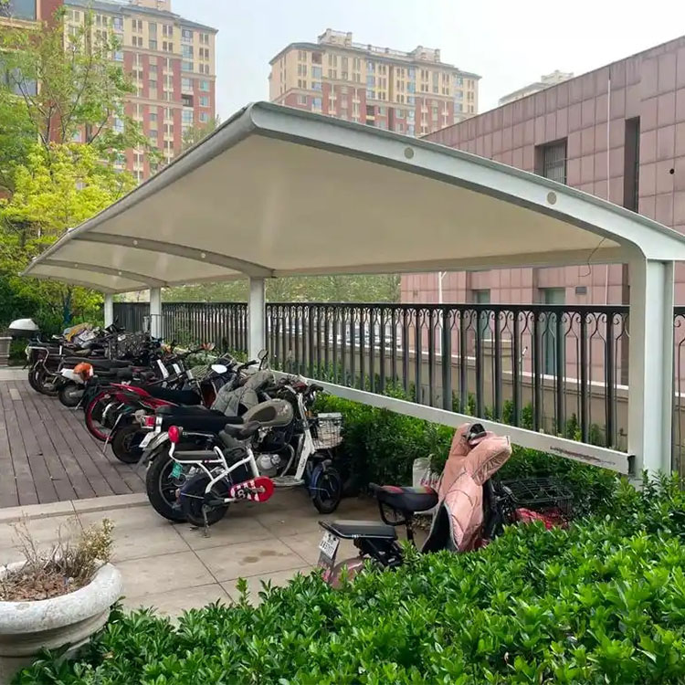 重庆膜结构电动车棚